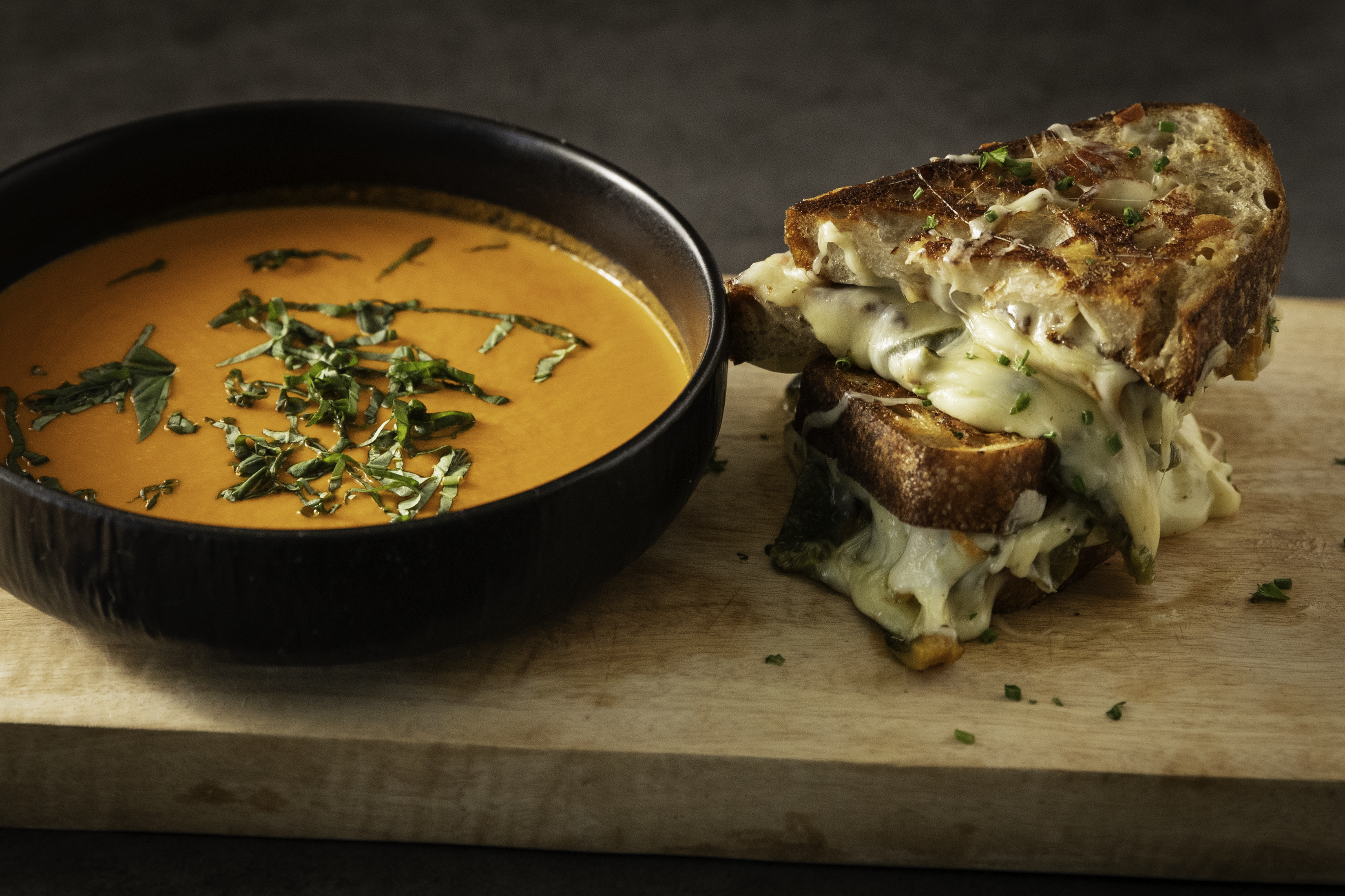 Grilled Cheese & Sicilian Tomato Bisque